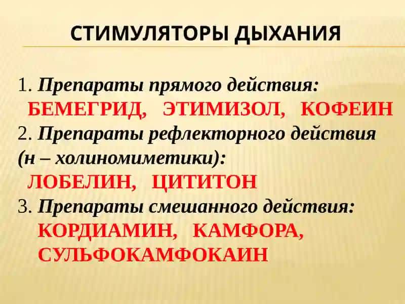 Средства, влияющие на функцию органов дыхания 3