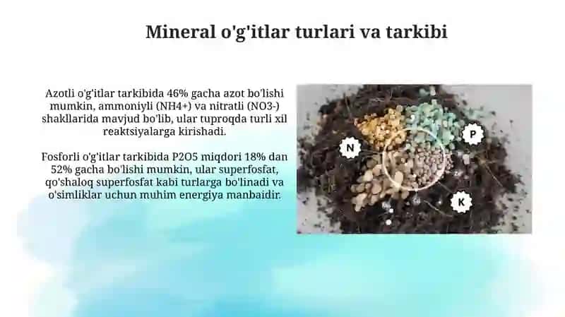 Mineral o'g'itlardagibozuqa elementlarini xisoblash 3