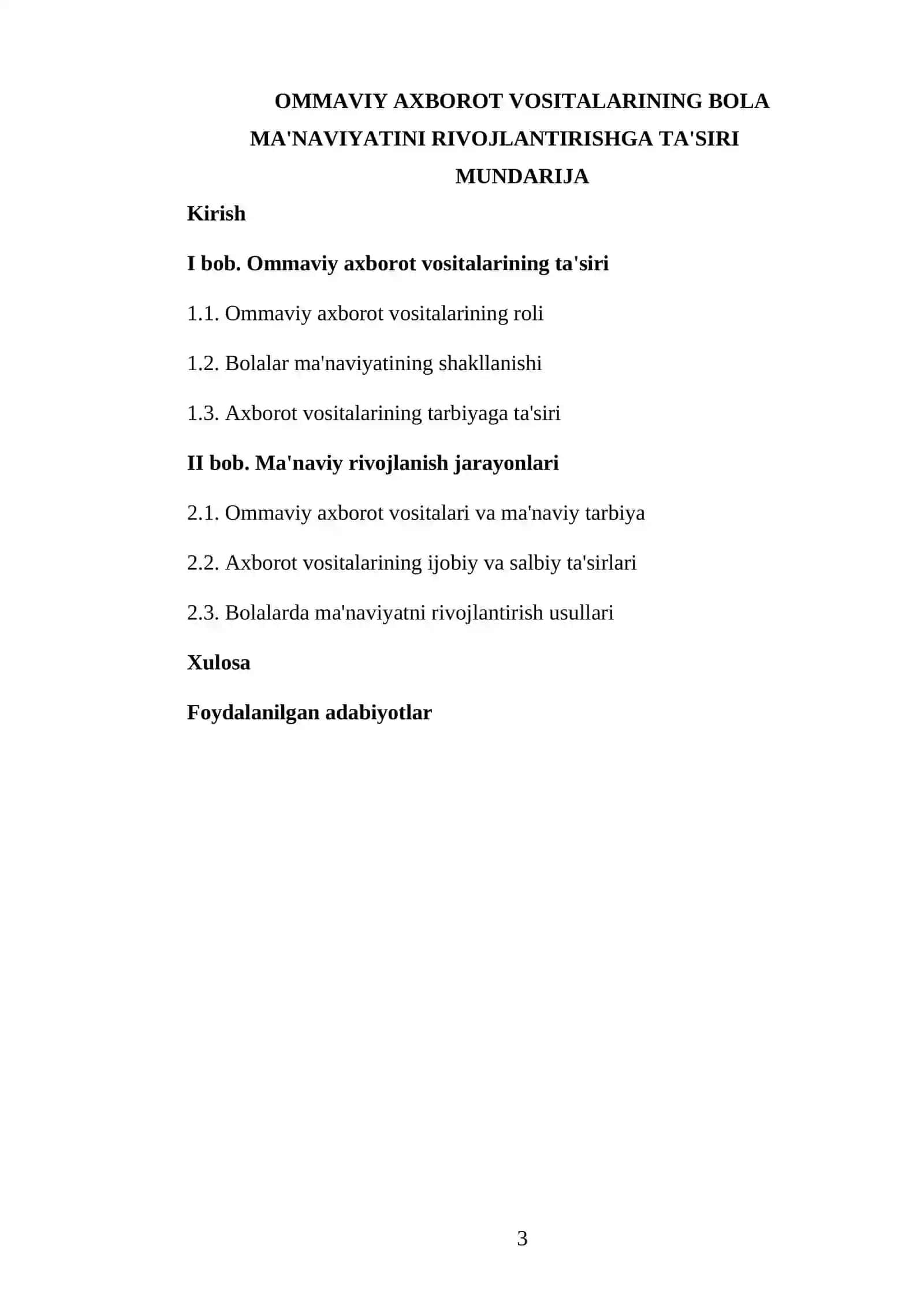 Ommaviy axborot vositalarining bola ma'naviyatini rivojlantirishga ta'siri 3