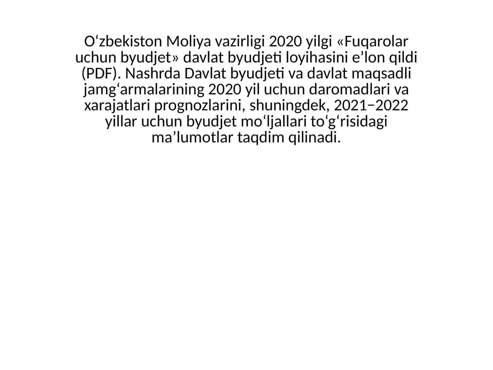 2020 yilgi «Fuqarolar uchun byudjet» loyihasi 3
