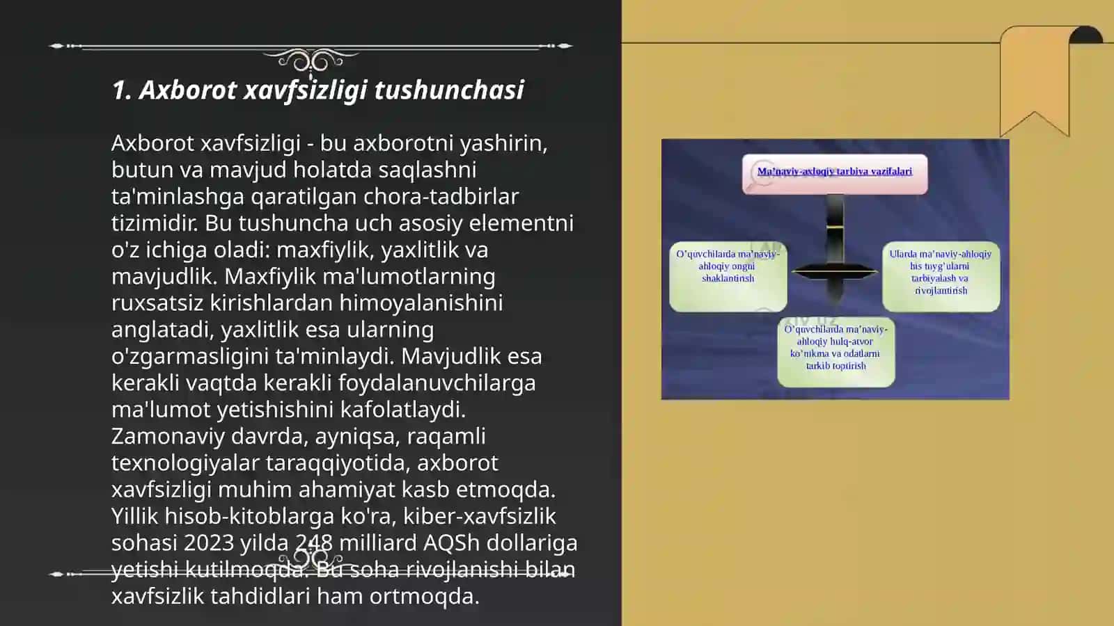 Axborot xavfsizligini ta'minlashning g'oyaviy nazariy asoslari 3