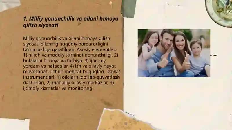 Oilani qoʻllab-quvvatlash va himoya qilish: milliy va xalqaro yondashuvlar 3