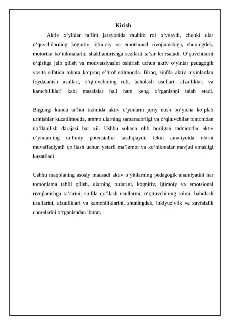 Harakatli o'yinlarning pedagogik ahamiyati 3