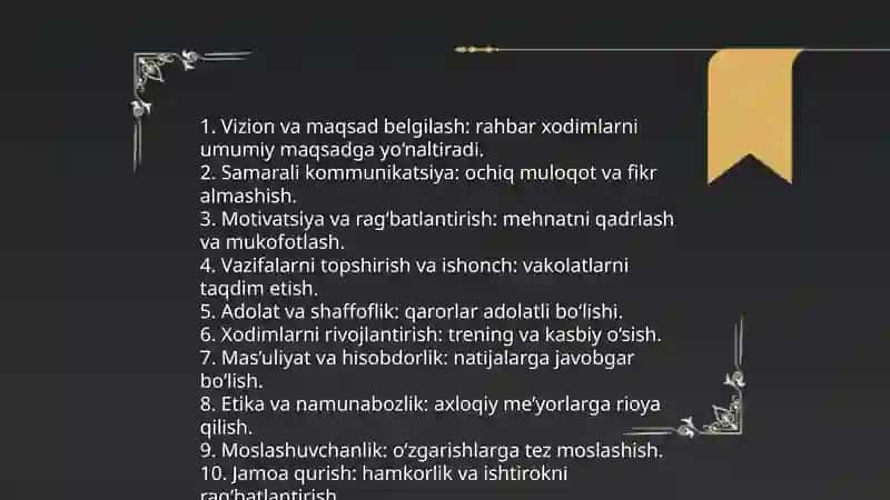Personalni boshqarishda yetakchilik 3