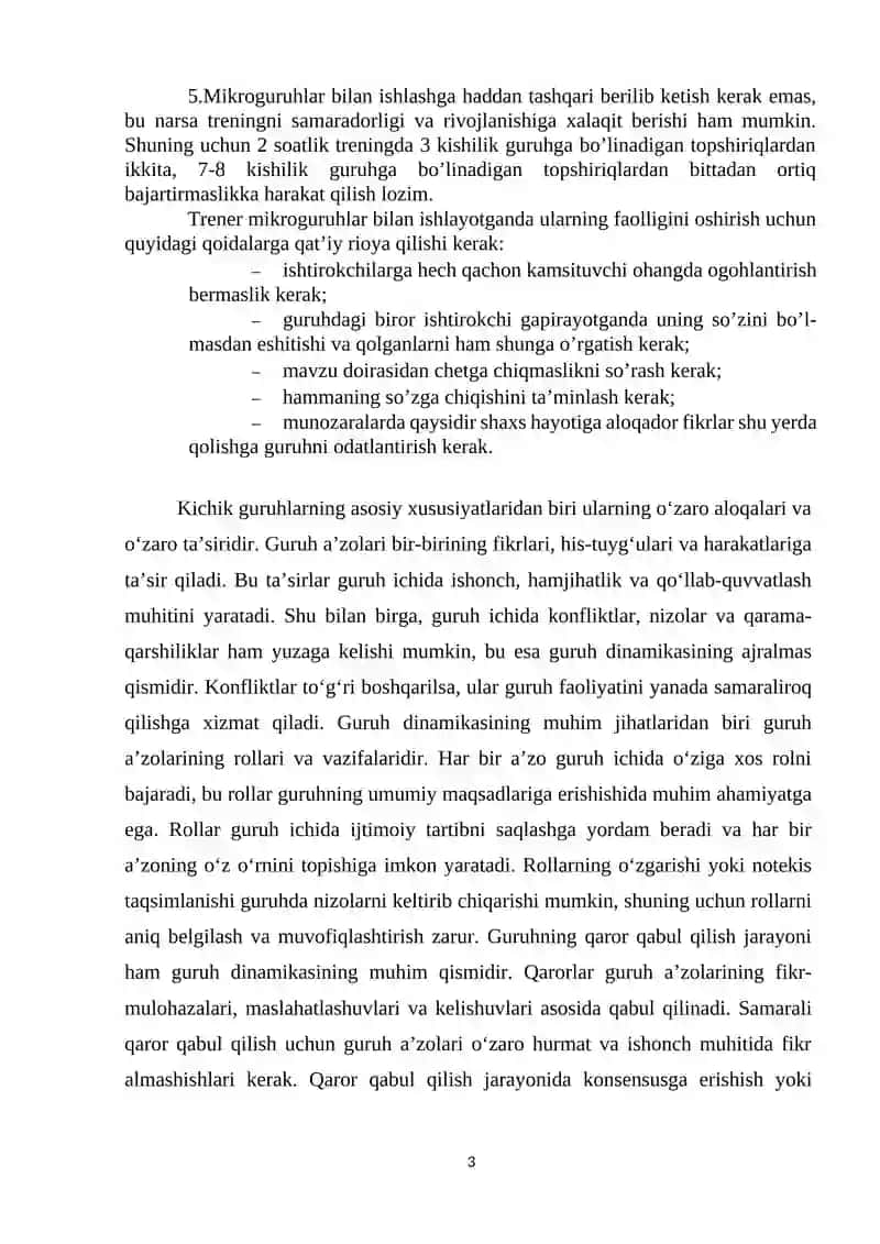 Guruhiy dinamika jarayonlari 3