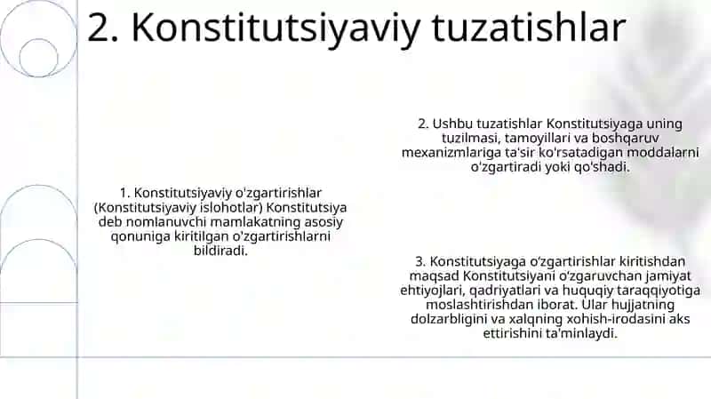Konstitutsiyaviy Islohotlar Hamda Ularning Mazmun Mohiyati 3