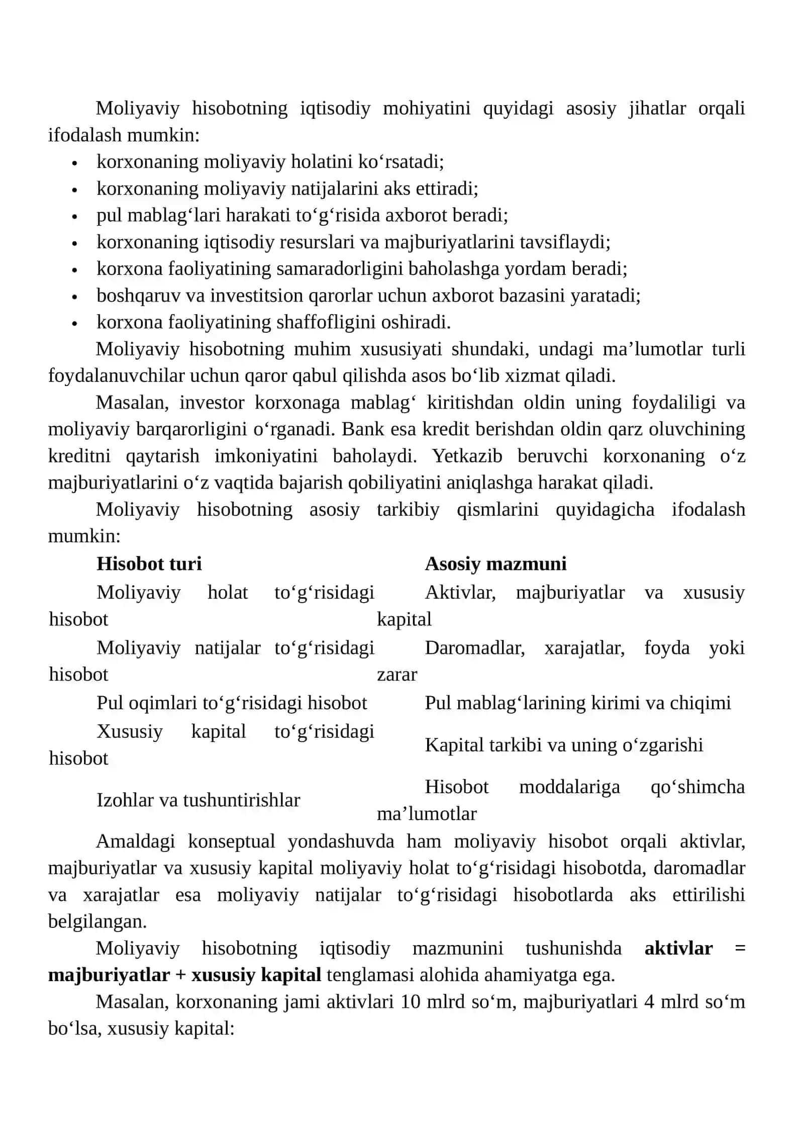 Moliyaviy Hisobotning Iqtisodiy Mohiyatini O‘rganish 3