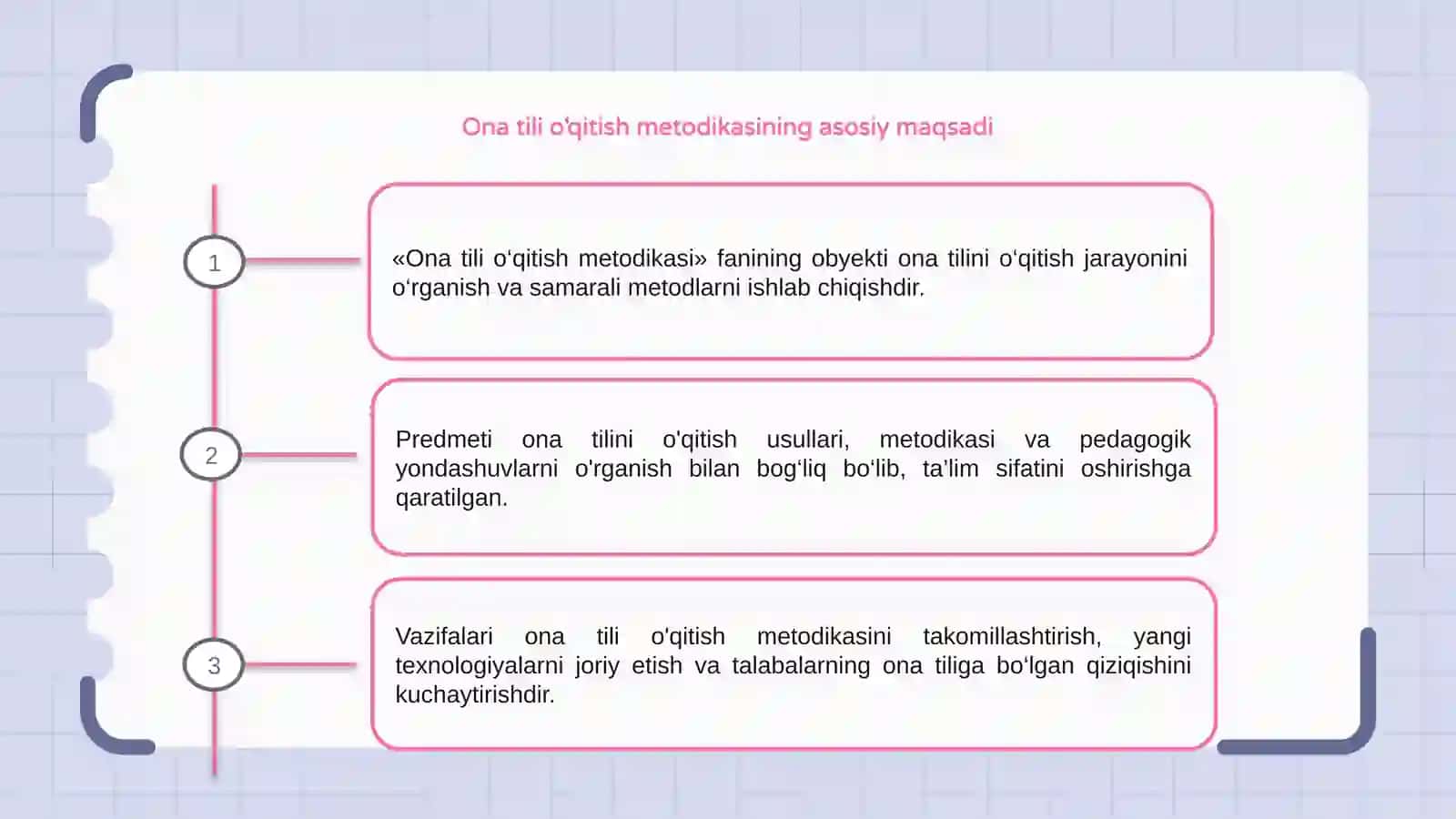 Ona tili o‘qitish metodikasi 3