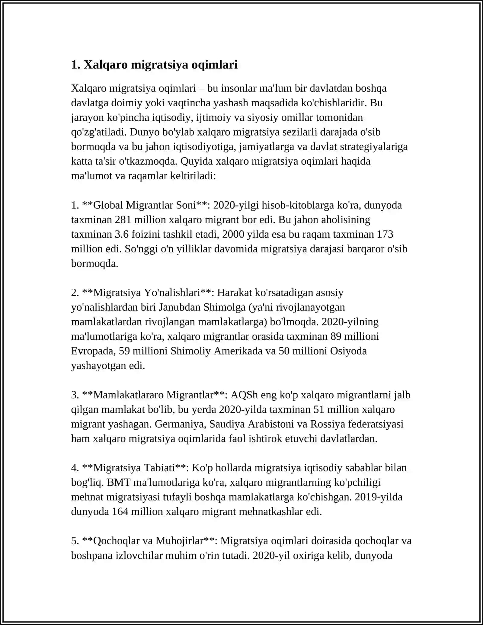 ÒZBEKISTONDA MIGRATSIYASI HOLATI VA TAHLILI 3