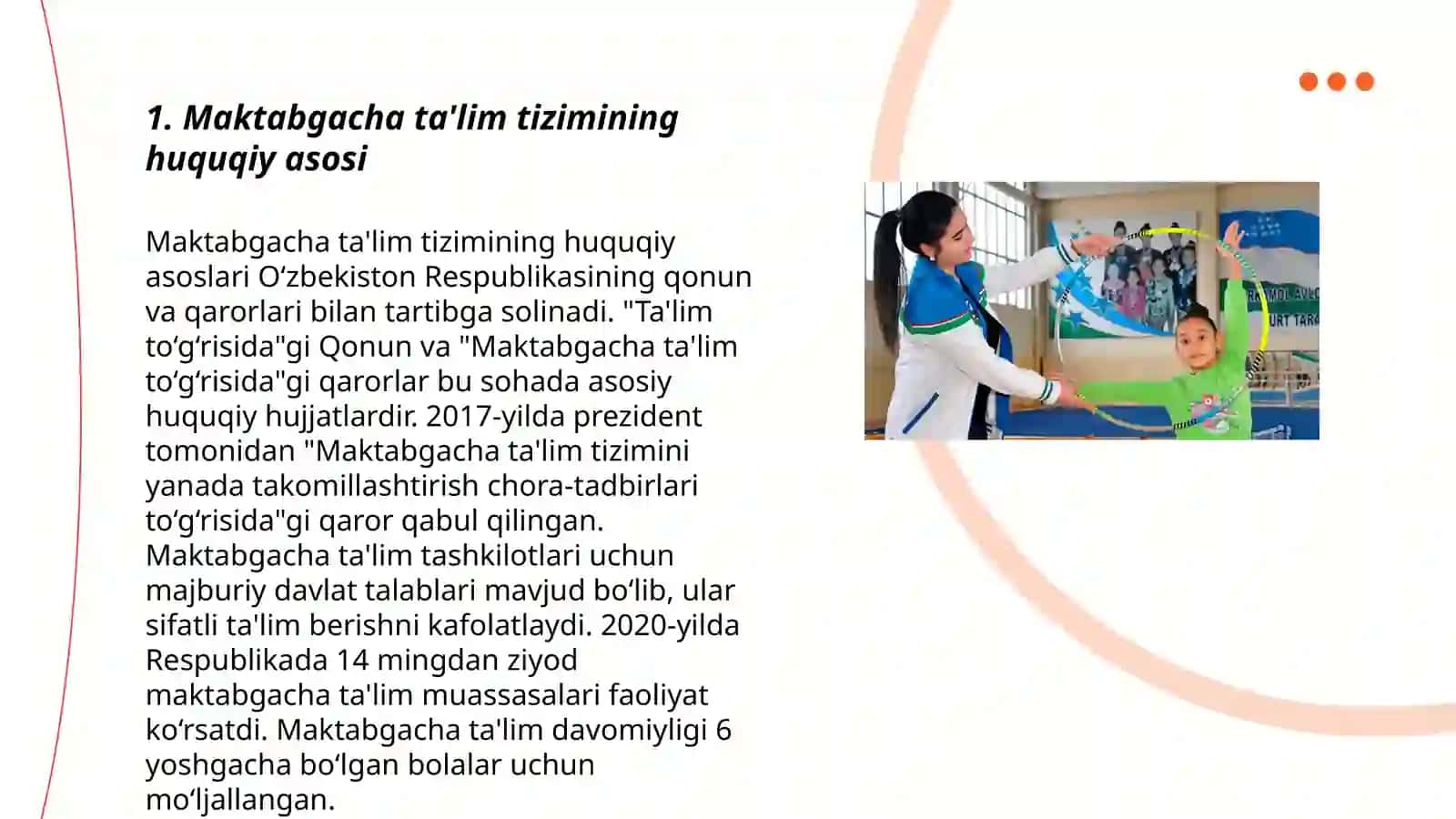 Maktabgacha ta'lim tizimining huquqiy asosi 3