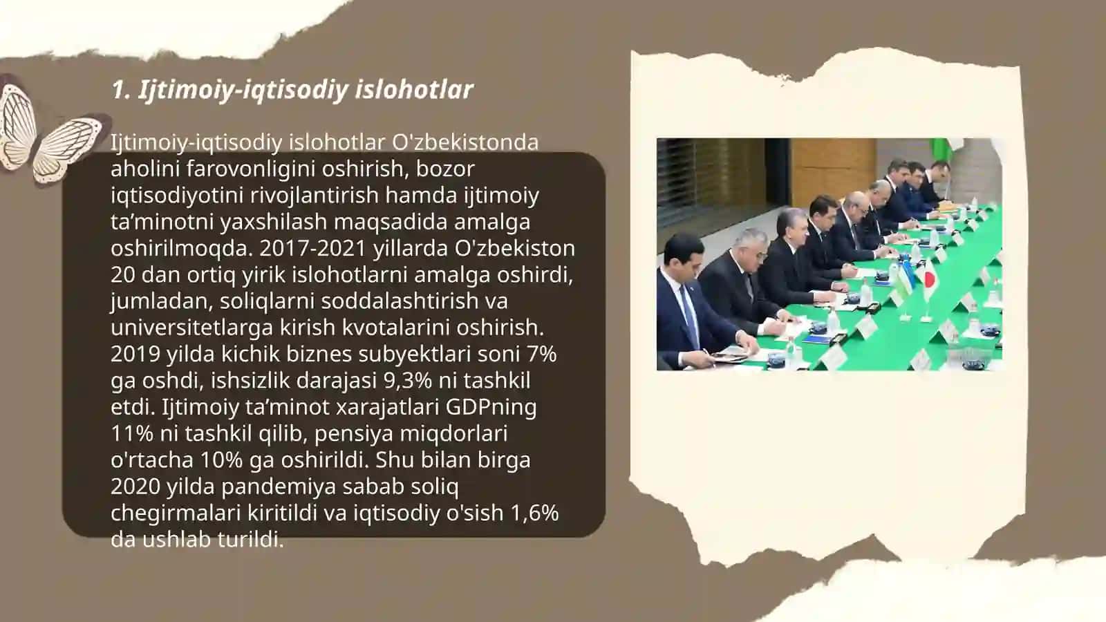 Yangi O'zbekistonda Prezident Shavkat Mirziyoyev Rahbarligi Va Tashabbusi Ostida Amalga Oshirilayotgan Islohotlar 3