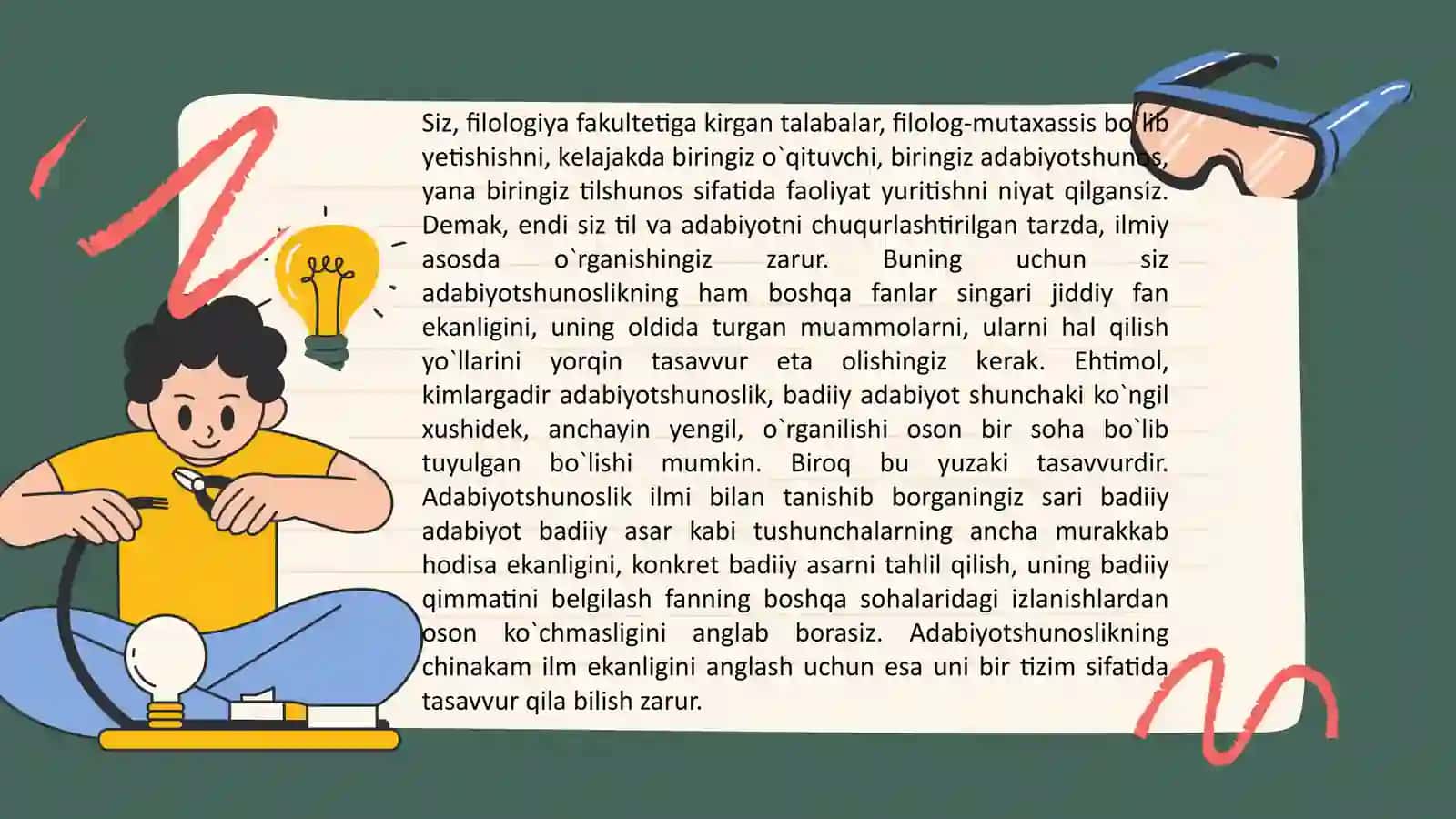 BADIIY ASAR HAQIDA TA’LIMOT. BADIIY SHAKL VA MAZMUN MUNOSABATI. BADIIY OBRAZ TURLARI. ADABIYOTDA INSON KONSEPSIYASI 3