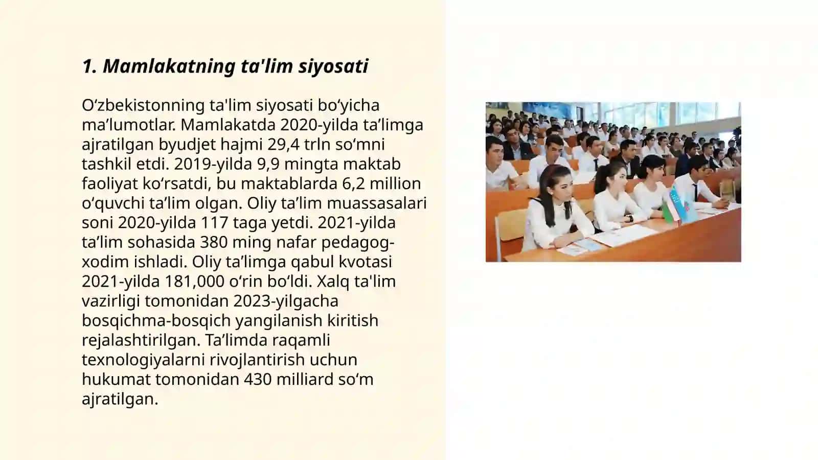 Mamlakatning tarbiyaviy tizimi uning mustaqillik milliy taraqqiyot yoʻli 3