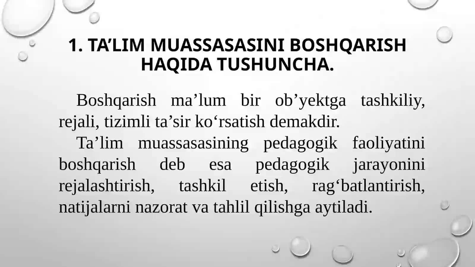 Ta’lim muassasasi menejmenti. Xalqaro baholash dasturlari 3