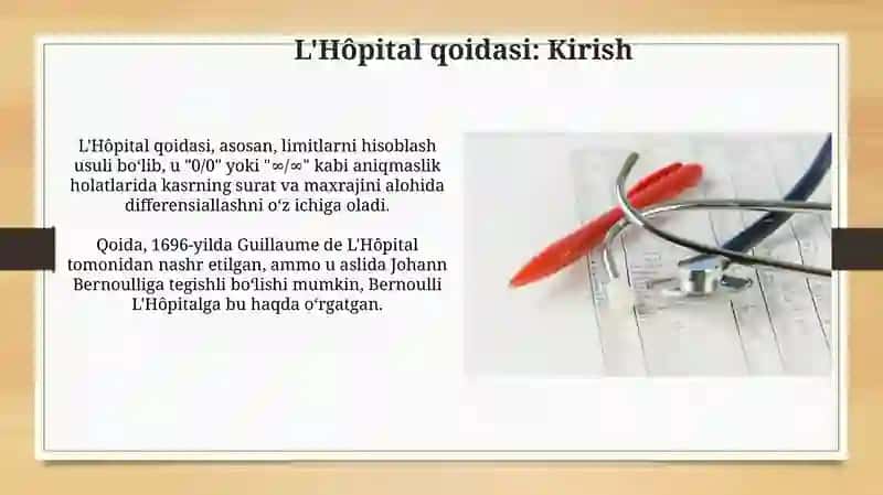 L'Hôpital qoidasi 3