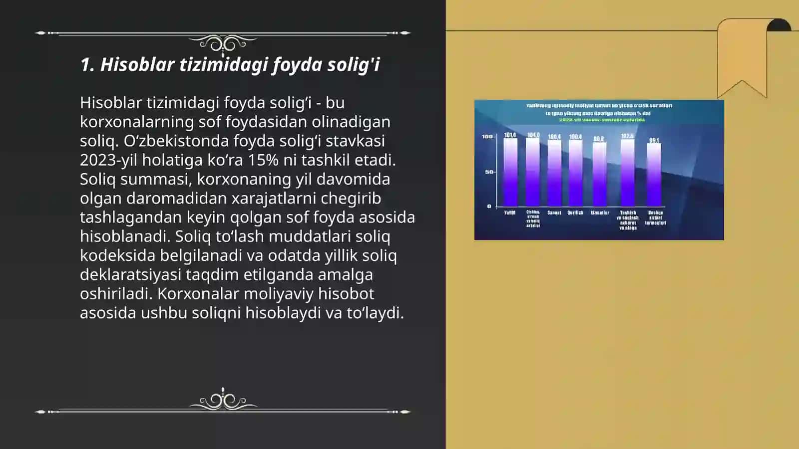 Hisoblar tizimidagi foyda solig'i 3