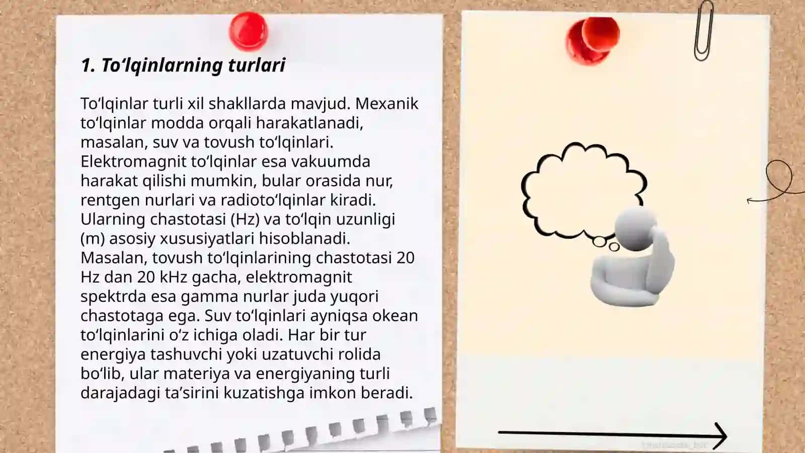 Toʻlqinlarning elastik muhitda tarqalish tezligi 3