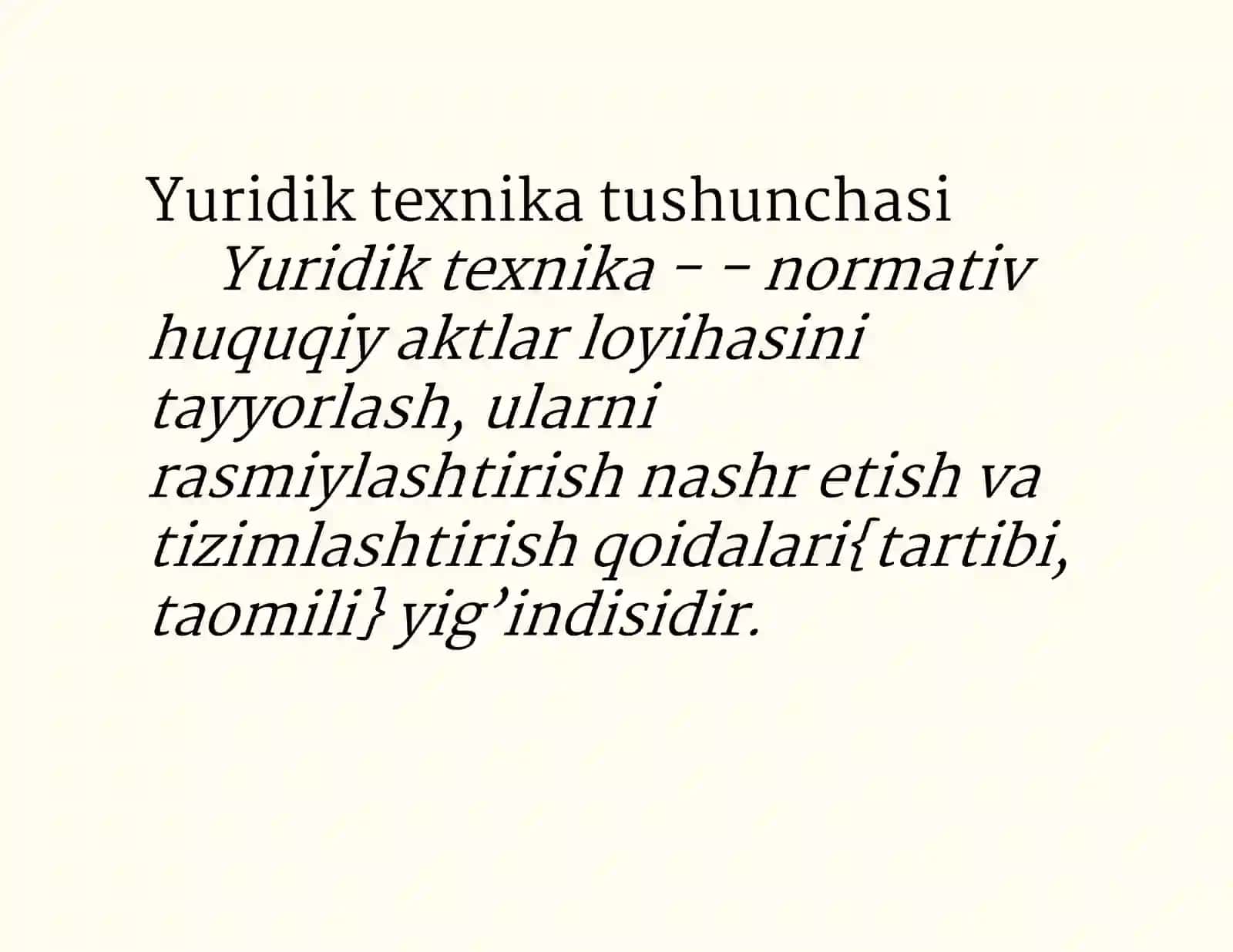 Yuridik texnika tushunchasi 3