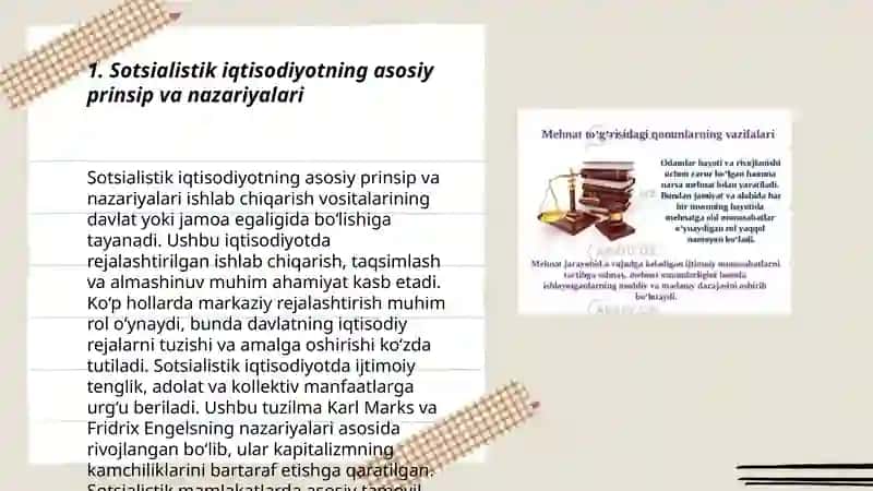 Sotsialistik iqtisodiyot to`g'risidagi fikrlar 3