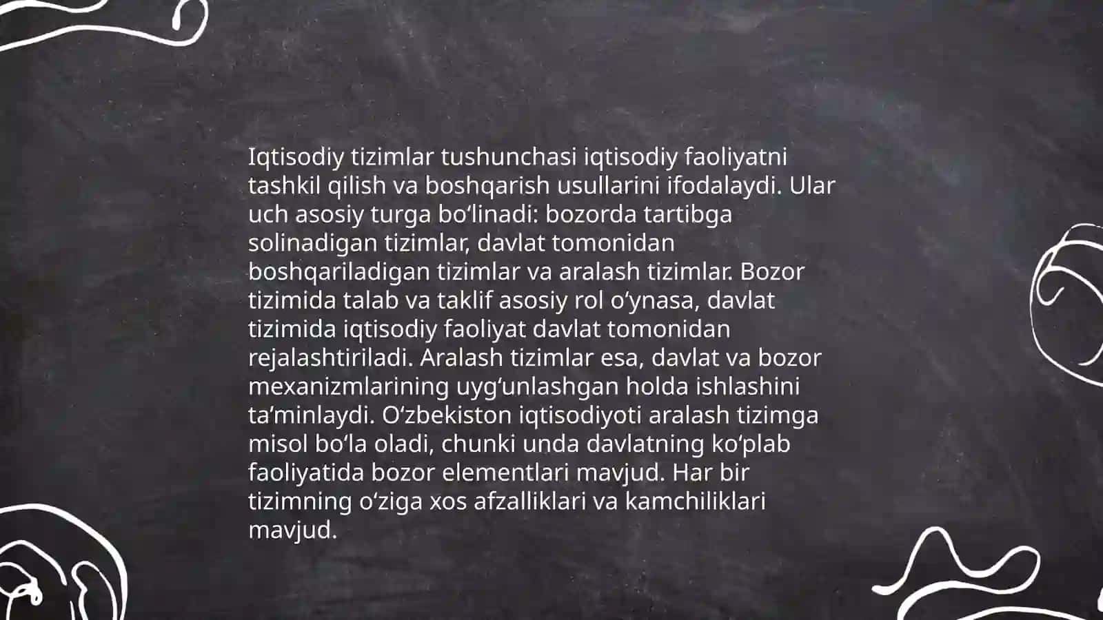Iqtisodiy Tizimlar Tushunchasi 3