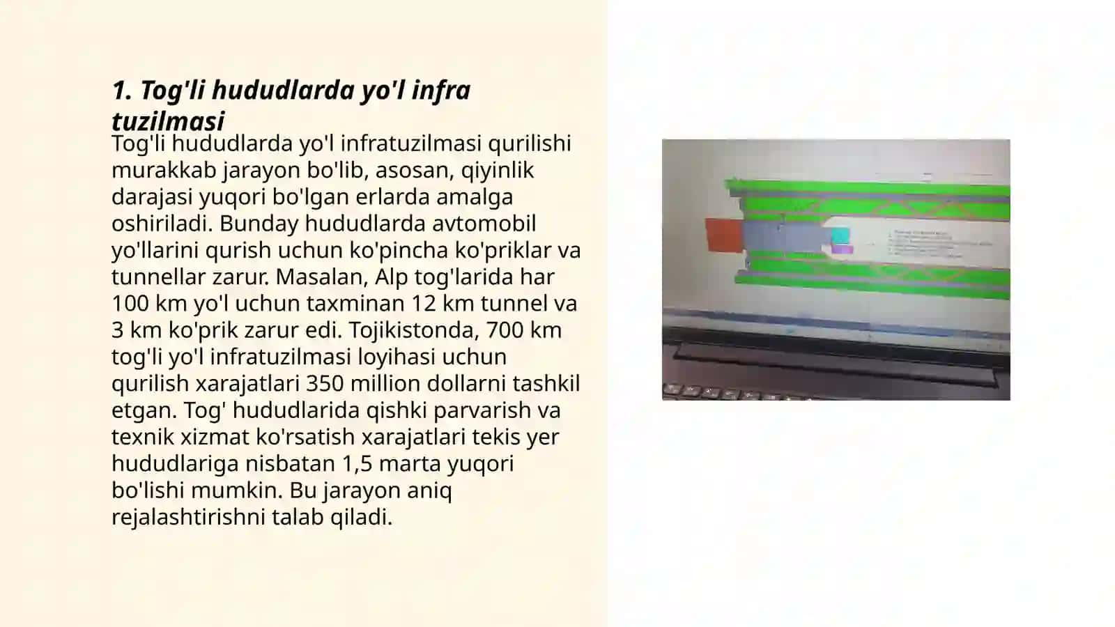 Tog'li joylarda yo'llarni loyihalash 3