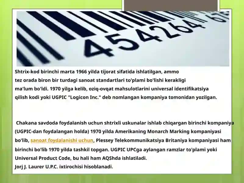Tovarlarni shtrixli kodlashtirish tizimlari 3
