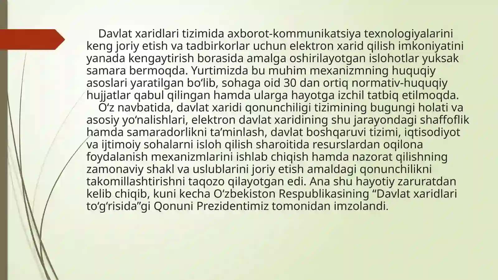 Davlat xaridlarini tartibga solishning xalqaro huquqiy asoslari 3