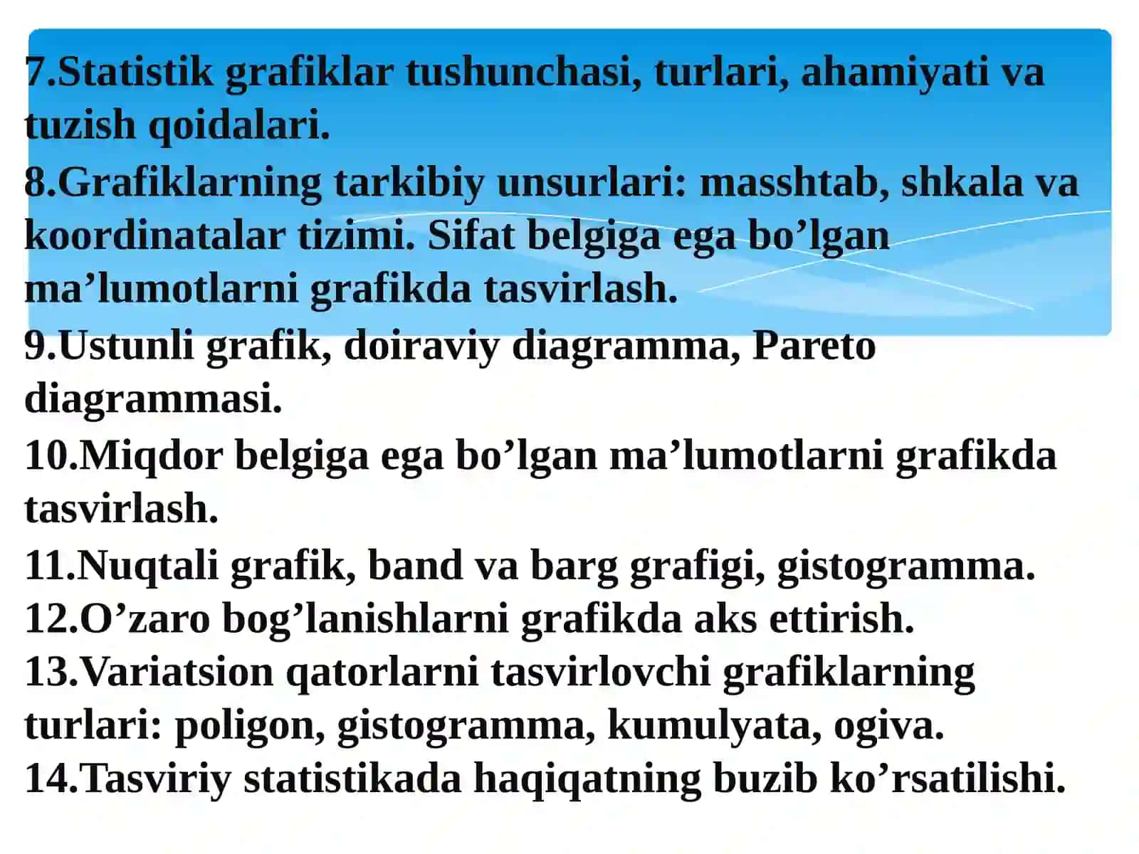Statistik lash va jamlash 3