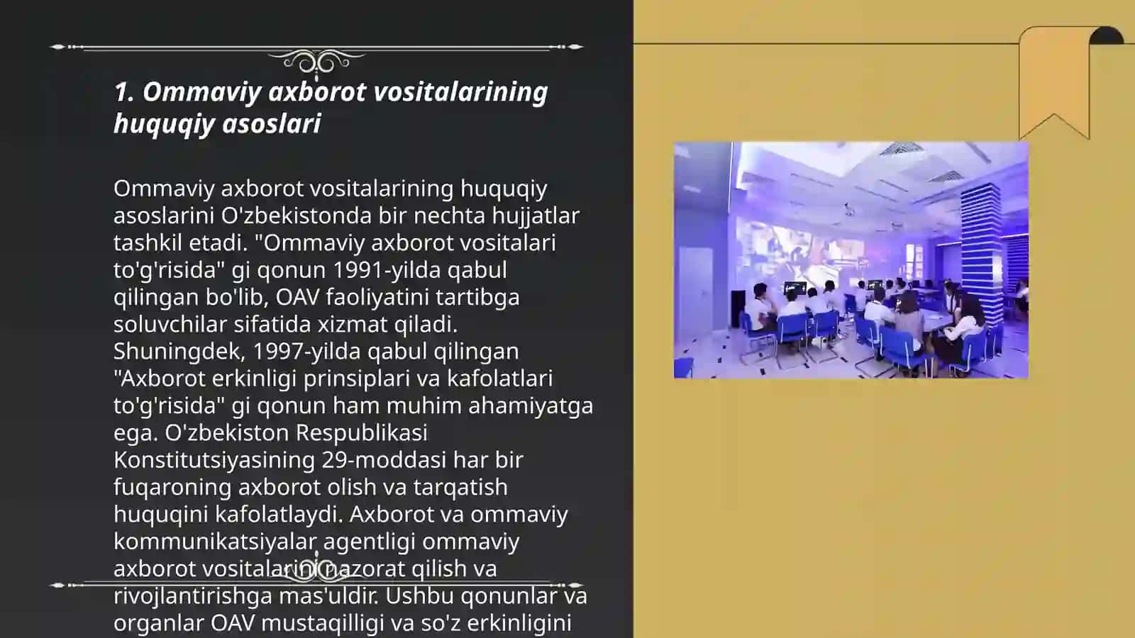 Ommaviy axborot vositalarining huquqiy asoslari 3