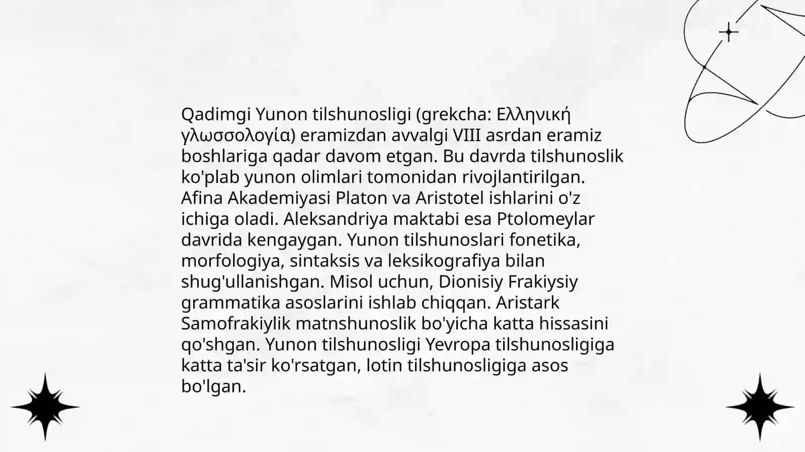 Qadimgi Yunon tilshunosligi 3