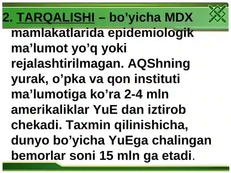 Surunkali yurak yetishmovchiligi 3