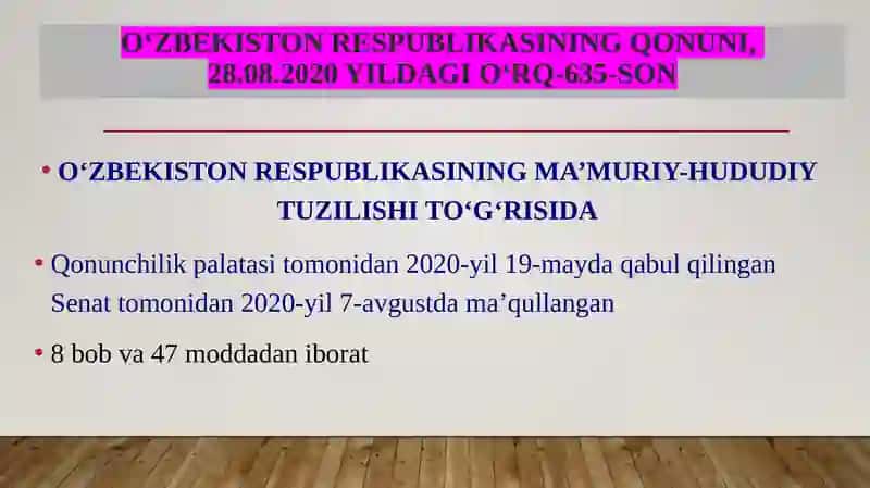 O‘zbekistonningma’muriy-hududiytuzilishivaularningmintaqaviyrivojlanishxususiyatlari 3