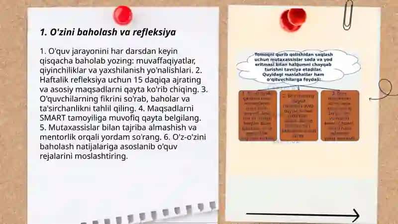 O'zimizdan boshlaymiz o'qituvchilarga tavsiyalar 3
