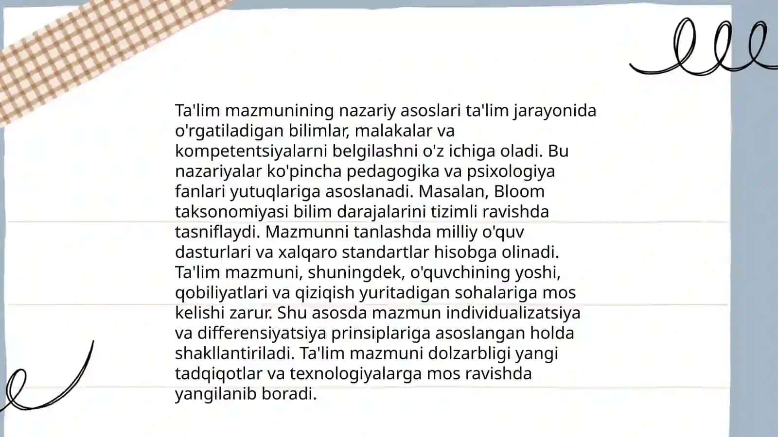 Ta'lim mazmuni 3