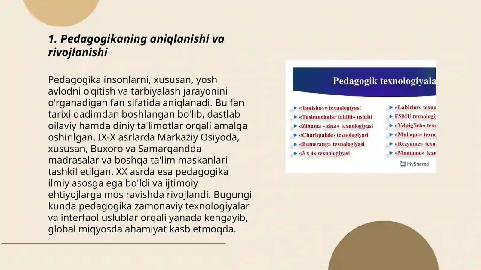 Pedagogikaning tarixi 3