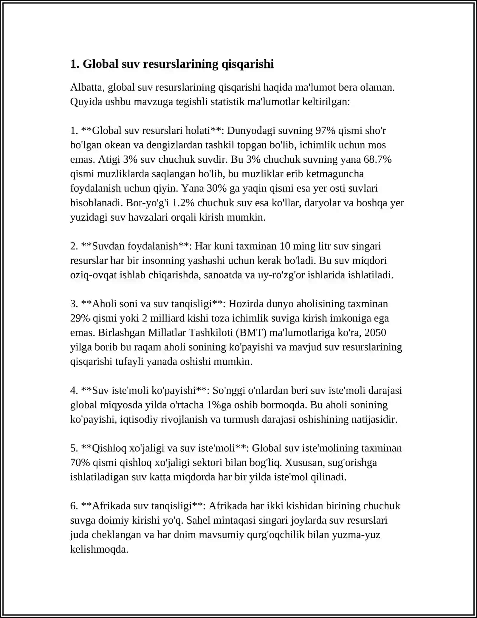 SUVNING IFLOSLANISHIDAN KELIB CHIQADIGAN IQTISODIY ZARAR 3