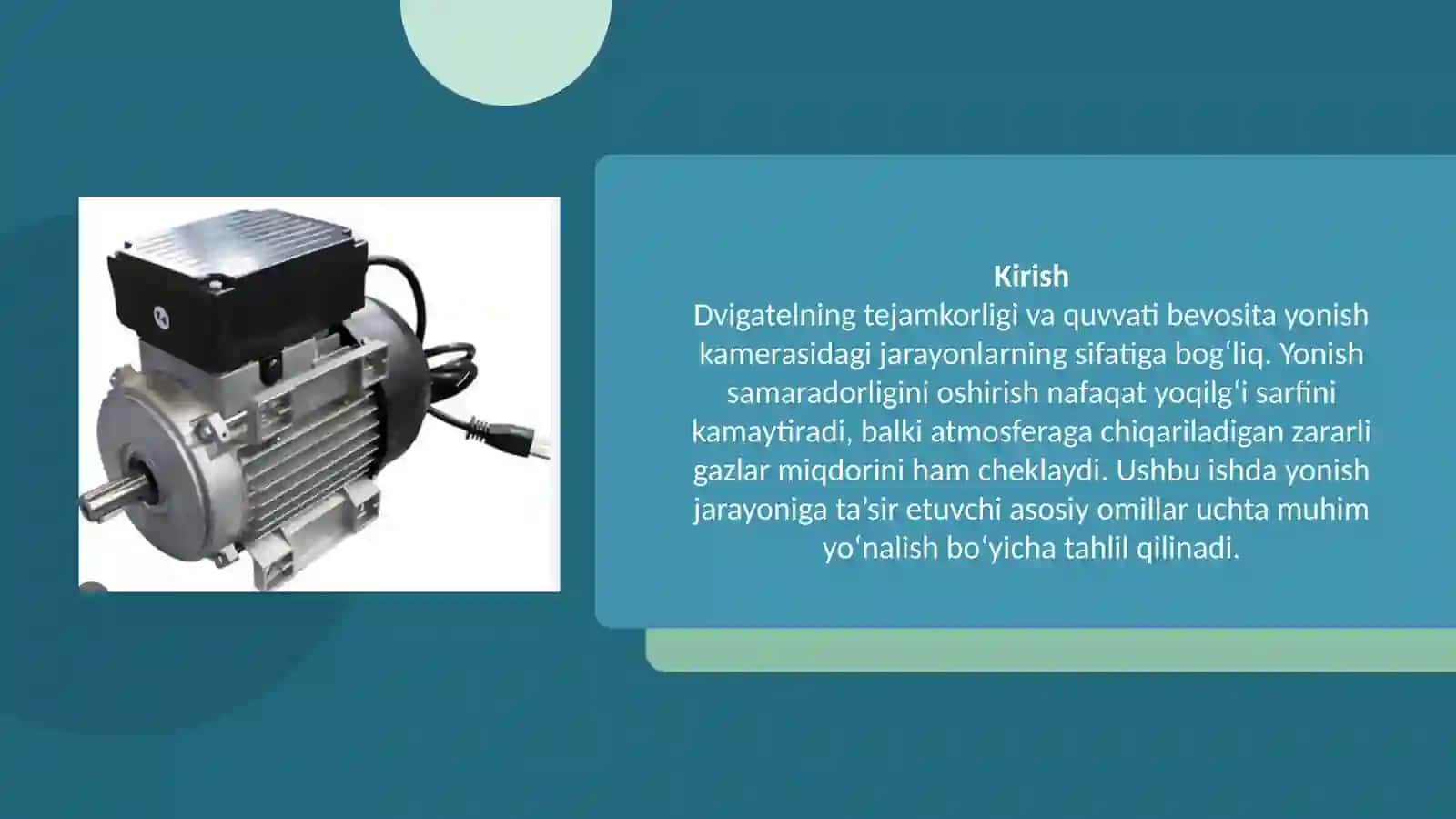 “Divigatelarda yonish jarayoning samaradorligiga taʼsir etuvchi omillar” 3