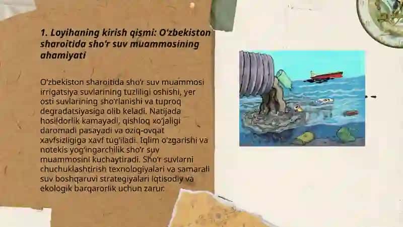 Sho‘r suvlarni chuchuk-lashtirish g‘oyasi 3