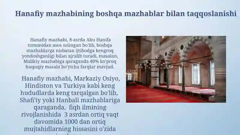 Xanafiyaning Islom fiqxi tarixidagi oʻrni 3