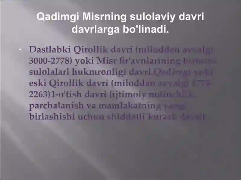 Qadimgi Misirning Ijtimoiy Tizimi 3