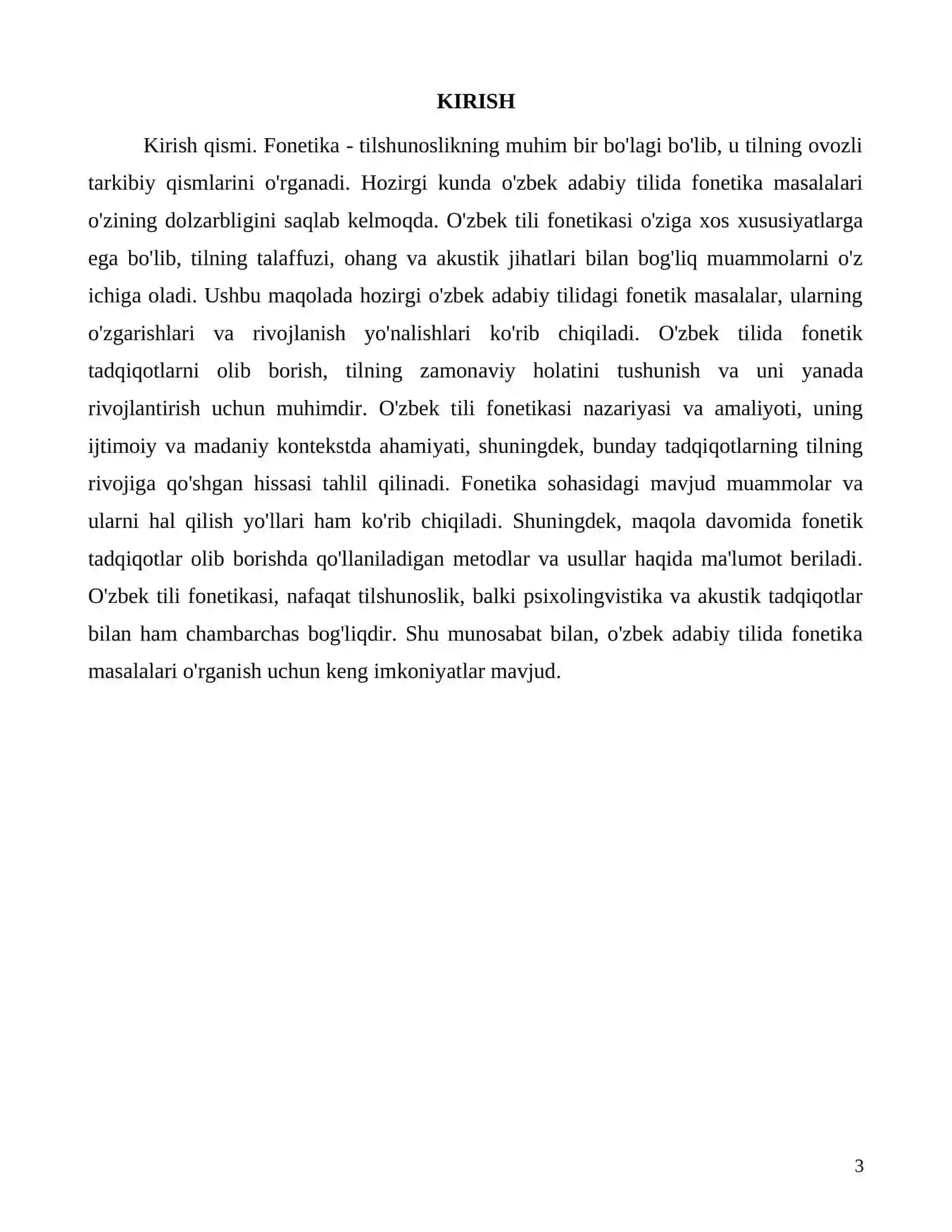 Hozirgi oʻzbek adabiy tilida fonetika masalalari 3