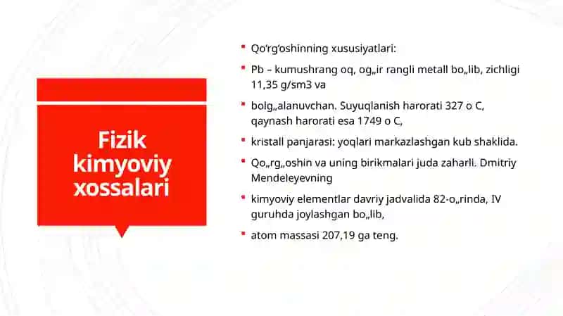 Pb+2 ionning ajratish va konsentrlash hamda aniqlashda qo’laniladigan fizik-kimyoviy usullari 3
