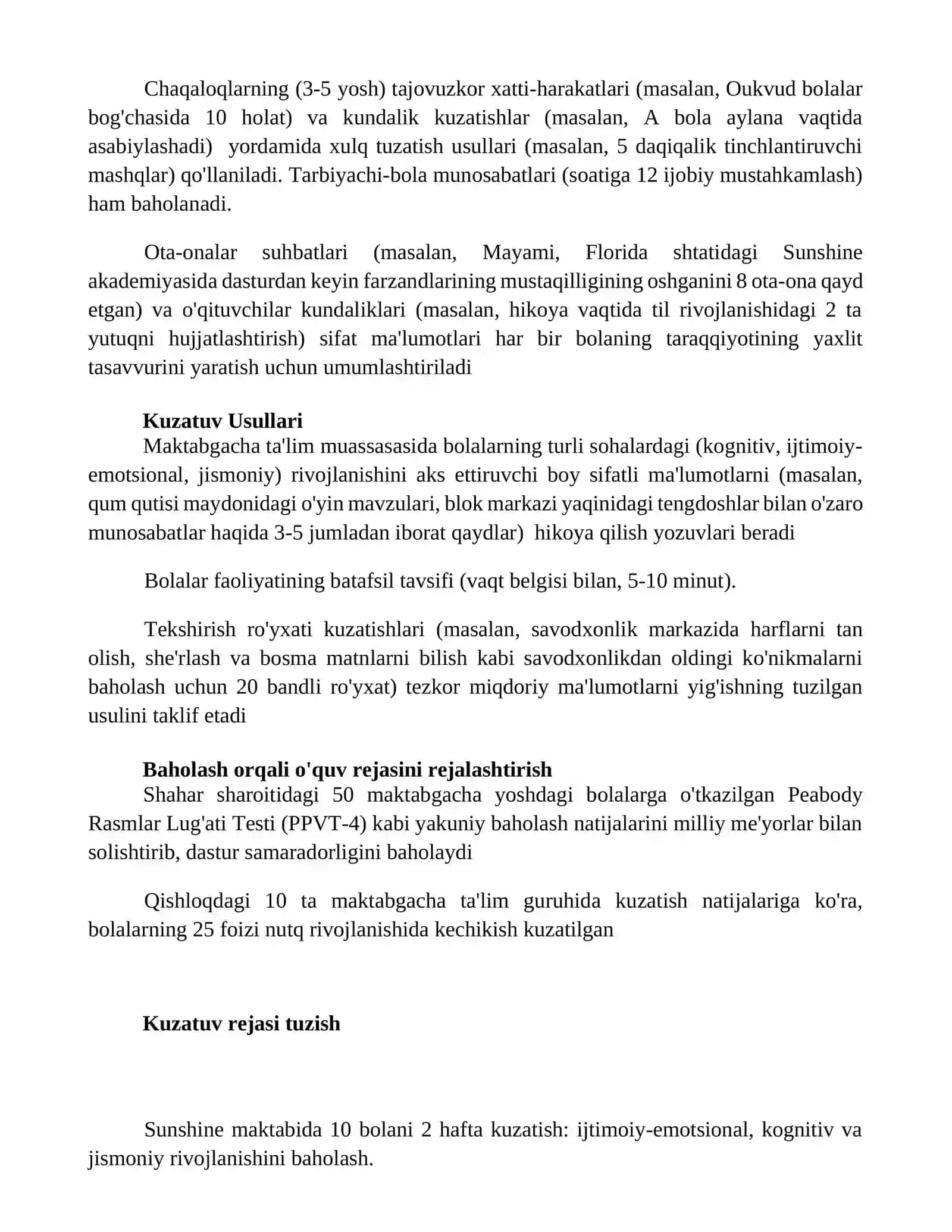 Maktabgacha talimda kuzatish va baholash 3