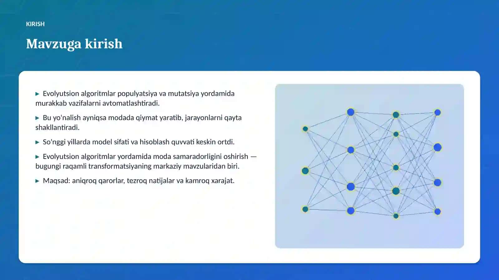Evolyutsion algoritmlar 3