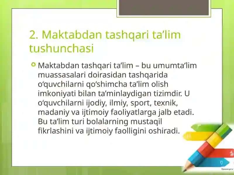 Maktabdan tashqari ta’lim 3