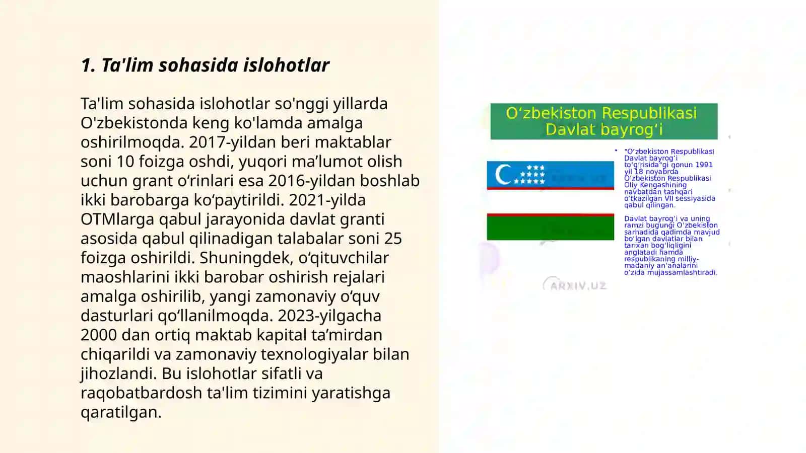 O'zbekiston Respublikasi mustaqiligi davrida ijtimoiy islohatlar 3
