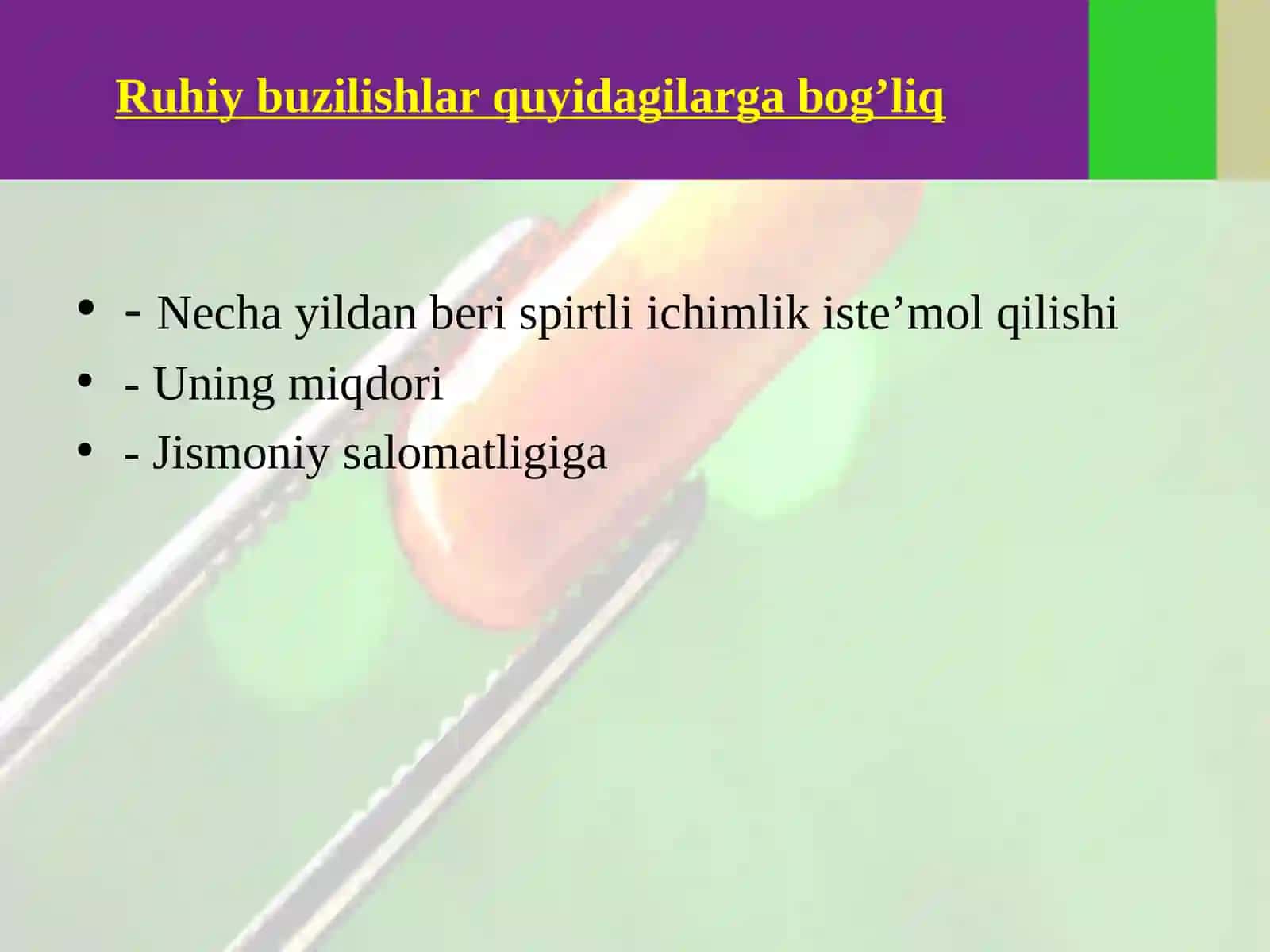 Alkogolizm va giyohvandlikda bemorlar psixologiyasi 3