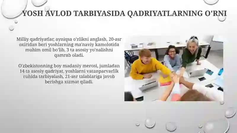 Yoshlartarbiyasidaqadriyatlaroʻrni 3