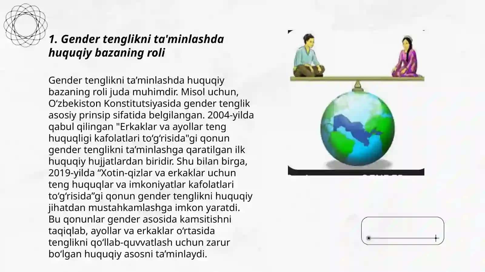 Gender tenglik masalasi. Muammolar va yechim 3