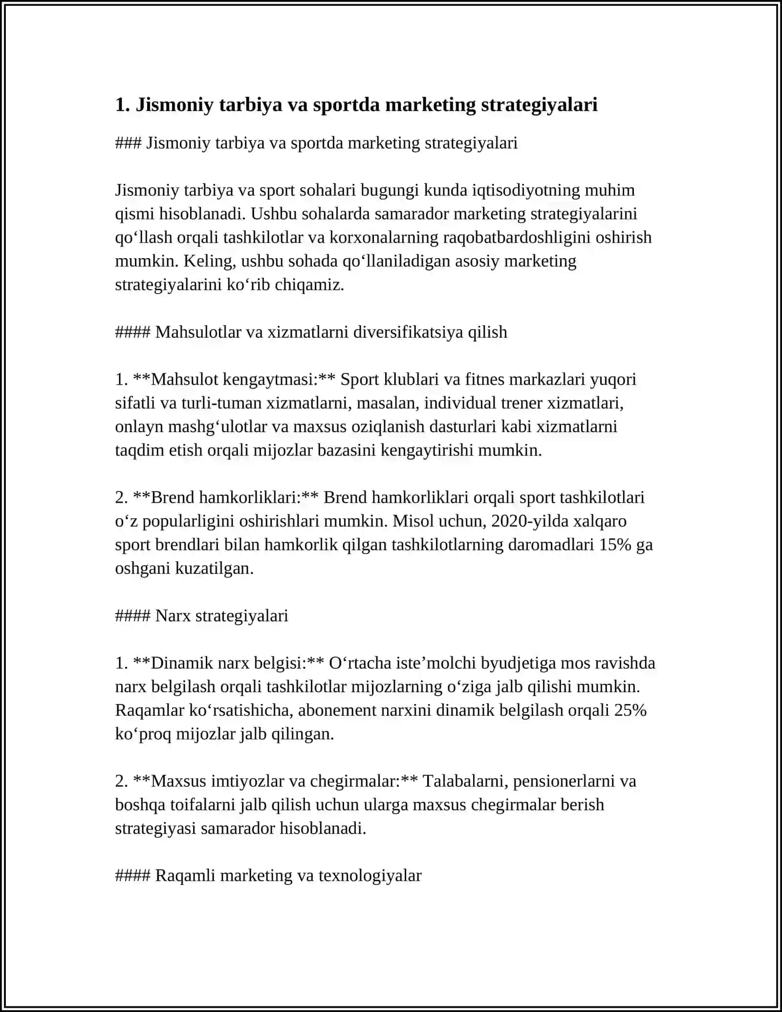 JISMONIY TARBIYA VA SPORT MARKETING IDAHO RECLAMATION VOSITALARI VA TURLARI 3